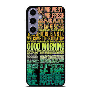 KANYE WEST RAPPER LYRICS Samsung Galaxy S24 Plus Case Cover