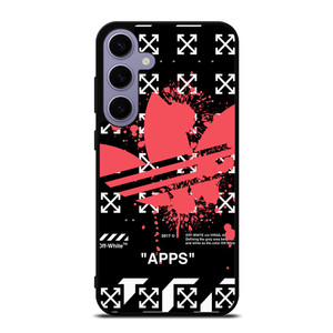 OFF WHITE X ADIDAS RED Samsung Galaxy S24 Plus Case Cover