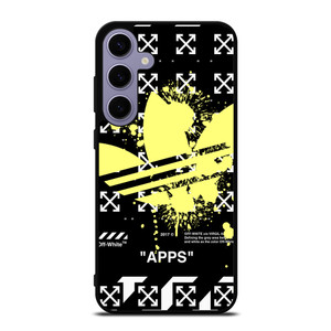 OFF WHITE X ADIDAS YELLOW Samsung Galaxy S24 Plus Case Cover