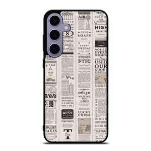 OLD NEWSPAPER PATTERN Samsung Galaxy S24 Plus Case Cover