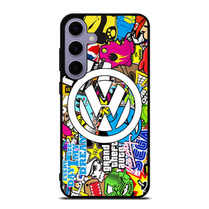 VW STICKER BOMB LOGO Samsung Galaxy S24 Plus Case Cover VW STICKER BOMB LOGO Samsung Galaxy S24 Plus Case Cover