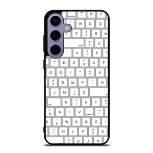 WHITE KEYBOARD PATTERN Samsung Galaxy S24 Plus Case Cover WHITE KEYBOARD PATTERN Samsung Galaxy S24 Plus Case Cover