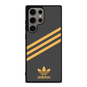 ADIDAS ORIGINALS STRIPES BLACK ORANGE Samsung Galaxy S24 Ultra Case Cover ADIDAS ORIGINALS STRIPES BLACK ORANGE Samsung Galaxy S24 Ultra Case Cover