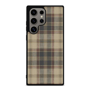 BROWN TARTAN PLAID PATTERN Samsung Galaxy S24 Ultra Case Cover