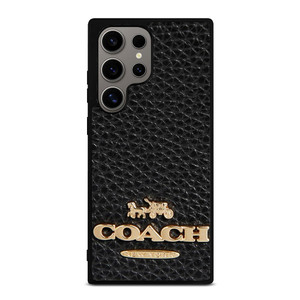 COACH NEW YORK BLACK LEATHER 2 Samsung Galaxy S24 Ultra Case Cover COACH NEW YORK BLACK LEATHER 2 Samsung Galaxy S24 Ultra Case Cover