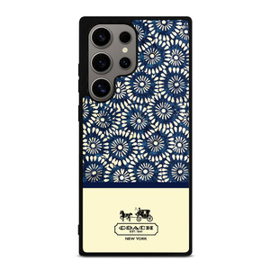 COACH NEW YORK BLUE FLORAL BATIK Samsung Galaxy S24 Ultra Case Cover COACH NEW YORK BLUE FLORAL BATIK Samsung Galaxy S24 Ultra Case Cover
