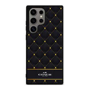 COACH NEW YORK GOLD PATTERN Samsung Galaxy S24 Ultra Case Cover