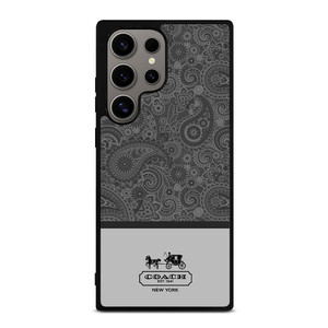 COACH NEW YORK GREY BATIK Samsung Galaxy S24 Ultra Case Cover