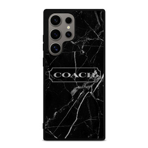 COACH NEW YORK SILVER MARBLE Samsung Galaxy S24 Ultra Case Cover