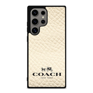 COACH NEW YORK WHITE Samsung Galaxy S24 Ultra Case Cover