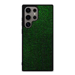 GREEN BINARY CODE PATTERN Samsung Galaxy S24 Ultra Case Cover