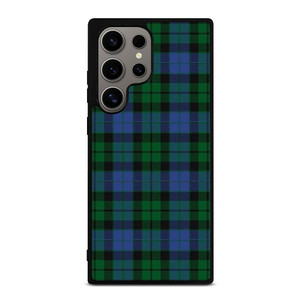 GREEN BLUE TARTAN PLAID PATTERN Samsung Galaxy S24 Ultra Case Cover