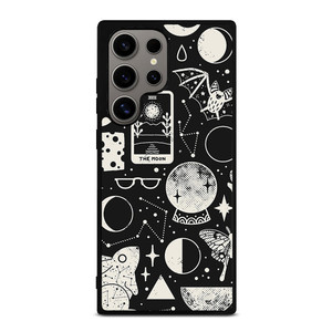 LUNAR PATTERN BLACK WHITE Samsung Galaxy S24 Ultra Case Cover