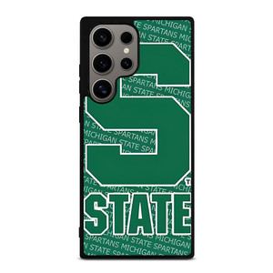 MICHIGAN STATE SPARTANS LOGO FOOTBALL EMBLEM Samsung Galaxy S24 Ultra Case Cover