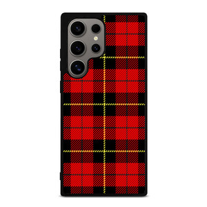 RED BLACK TARTAN PATTERN Samsung Galaxy S24 Ultra Case Cover RED BLACK TARTAN PATTERN Samsung Galaxy S24 Ultra Case Cover