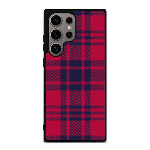 RED BLUE TARTAN PLAID PATTERN Samsung Galaxy S24 Ultra Case Cover RED BLUE TARTAN PLAID PATTERN Samsung Galaxy S24 Ultra Case Cover