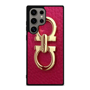 SALVATORE FERRAGAMO LOGO MAGENTA Samsung Galaxy S24 Ultra Case Cover
