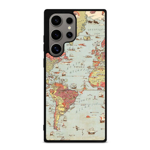 VINTAGE MAP Samsung Galaxy S24 Ultra Case Cover