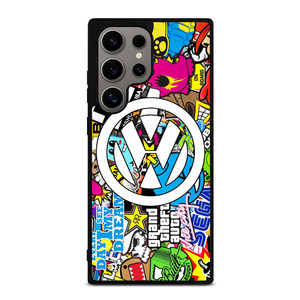VW STICKER BOMB LOGO Samsung Galaxy S24 Ultra Case Cover VW STICKER BOMB LOGO Samsung Galaxy S24 Ultra Case Cover