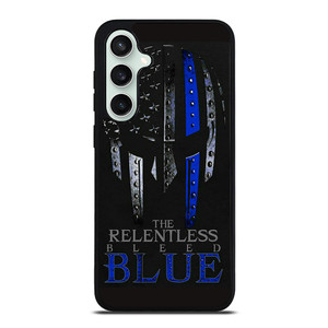 BLUE LINE POLICE WARRIOR SKULL Samsung Galaxy S23 FE Case Cover BLUE LINE POLICE WARRIOR SKULL Samsung Galaxy S23 FE Case Cover