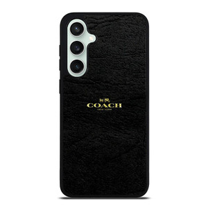 COACH NEW YORK BLACK LEATHER Samsung Galaxy S23 FE Case Cover COACH NEW YORK BLACK LEATHER Samsung Galaxy S23 FE Case Cover