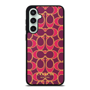 COACH NEW YORK PINK GOLD Samsung Galaxy S23 FE Case Cover COACH NEW YORK PINK GOLD Samsung Galaxy S23 FE Case Cover