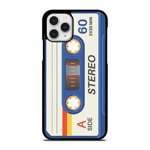 RETRO BLUE STEREO CASETTE TAPE iPhone 11 Pro Case Cover