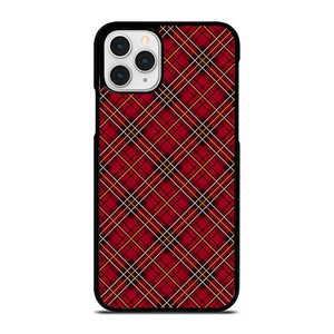 RED TARTAN CROSS PLAID iPhone 11 Pro Case Cover