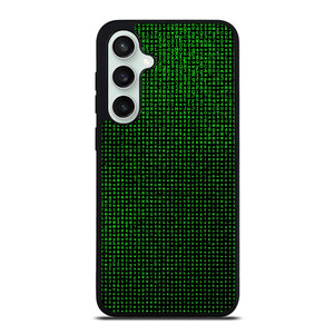GREEN BINARY CODE PATTERN Samsung Galaxy S23 FE Case Cover