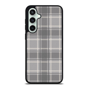 GREY TARTAN PLAID PATTERN Samsung Galaxy S23 FE Case Cover