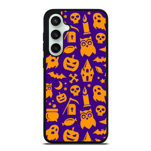 HAPPY HALLOWEEN PURPLE PATTERN Samsung Galaxy S23 FE Case Cover HAPPY HALLOWEEN PURPLE PATTERN Samsung Galaxy S23 FE Case Cover