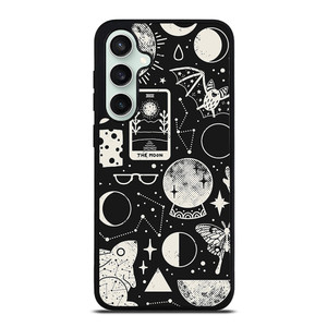 LUNAR PATTERN BLACK WHITE Samsung Galaxy S23 FE Case Cover