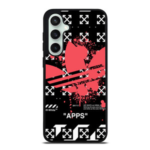 OFF WHITE X ADIDAS RED Samsung Galaxy S23 FE Case Cover OFF WHITE X ADIDAS RED Samsung Galaxy S23 FE Case Cover
