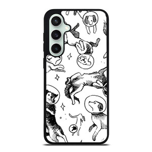 SPACE DOG WHITE PATTERN Samsung Galaxy S23 FE Case Cover