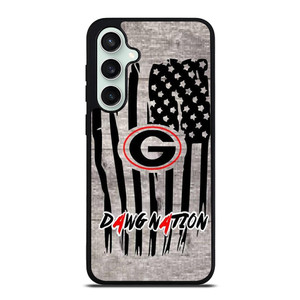 UNIVERSITY OF GEORGIA BULLDOGSWOODEN LOGO Samsung Galaxy S23 FE Case Cover