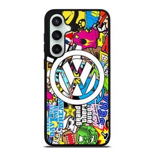 VW STICKER BOMB LOGO Samsung Galaxy S23 FE Case Cover
