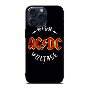 ACDC AC DC BAND HIGH VOLTAGE iPhone 15 Pro Max Case Cover