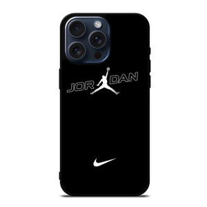AIR JORDAN NIKE BLACK WHITE iPhone 15 Pro Max Case Cover