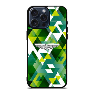ASTON MARTIN LOGO GREEN TRIANGLE iPhone 15 Pro Max Case Cover