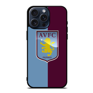 ASTON VILLA FC LOGO FOOTBALL CLUB iPhone 15 Pro Max Case Cover