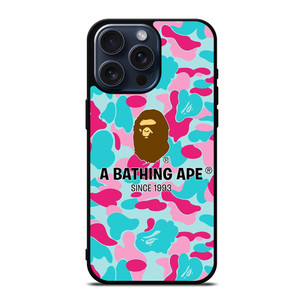 BAPE A BATHING APE CAMO iPhone 15 Pro Max Case Cover BAPE A BATHING APE CAMO iPhone 15 Pro Max Case Cover