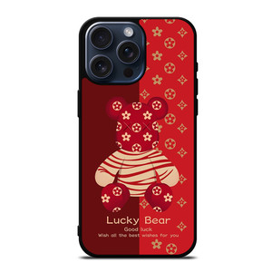 BEAR BRICK KAWS LUCKY iPhone 15 Pro Max Case Cover