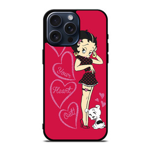 BETTY BOOP EAT YOUR HEART iPhone 15 Pro Max Case Cover