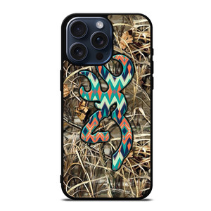 BROWNING CAMO LOGO CHEVRON iPhone 15 Pro Max Case Cover