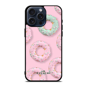 COACH NEW YORK LOGO DONUTS ICON iPhone 15 Pro Max Case Cover