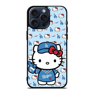 HELLO KITTY LA DODGERS LOS ANGELES BASEBALL iPhone 15 Pro Max Case Cover
