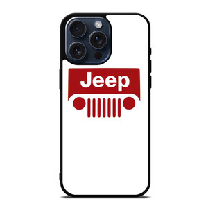 JEEP CAR LOGO RED iPhone 15 Pro Max Case Cover JEEP CAR LOGO RED iPhone 15 Pro Max Case Cover