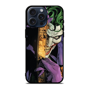 JOKER WITH FILM DC BATMAN CARTOON iPhone 15 Pro Max Case Cover