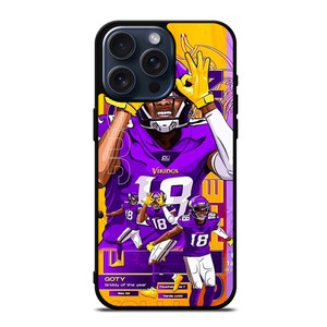 JUSTIN JEFFERSON MINNESOTA VIKINGS NFL iPhone 15 Pro Max Case Cover