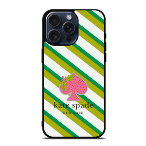 KATE SPADE NEW YORK LOGO FRUITY GREEN iPhone 15 Pro Max Case Cover